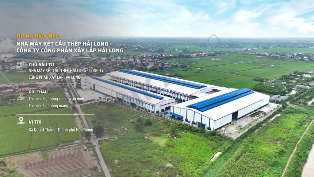 NHÀ MÁY KẾT CẤU THÉP HẢI LONG - CÔNG TY CỔNG PHẦN XÂY LẮP HẢI LONG