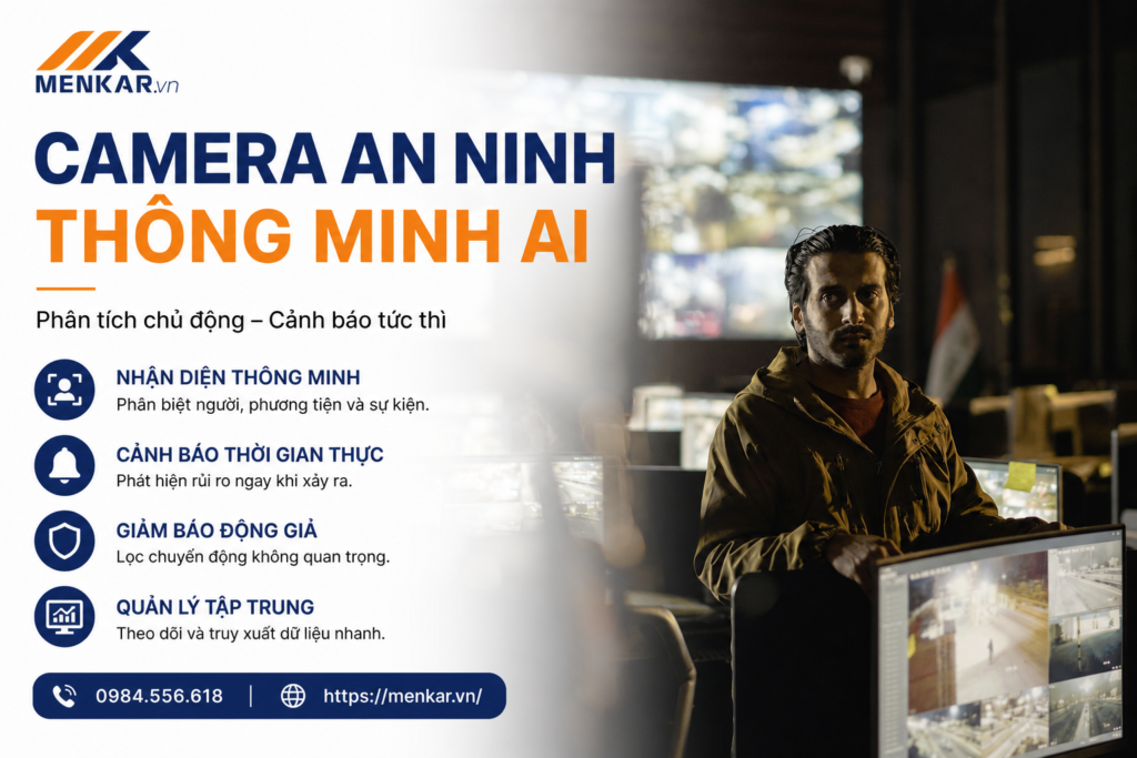 Giải pháp camera an ninh thông minh AI MENKAR