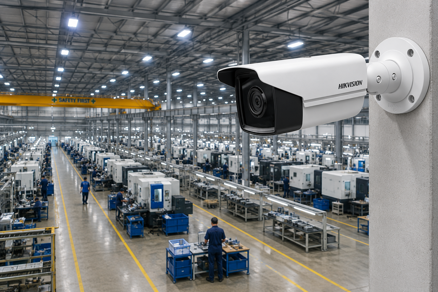 camera 8mp quan sát nhà xưởng
