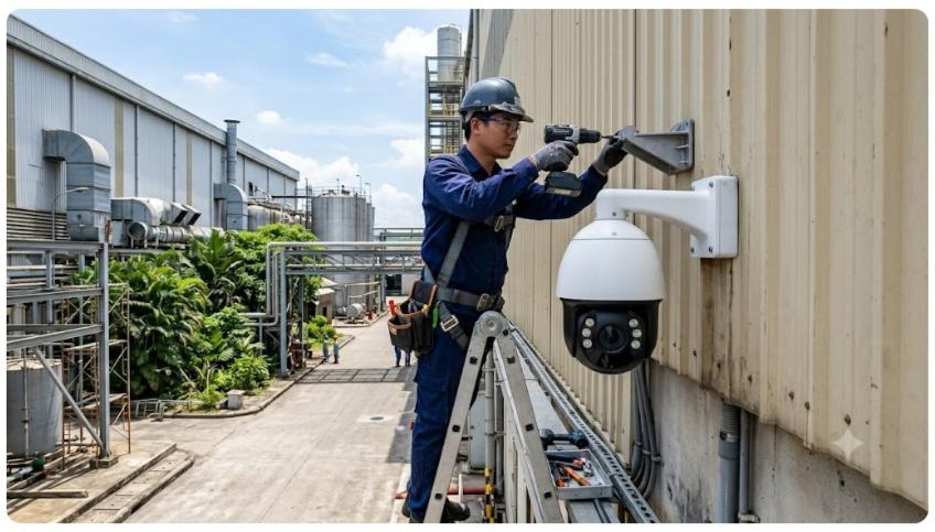 Quy trình lắp đặt camera hải quan: 6 bước từ khảo sát đến nghiệm thu