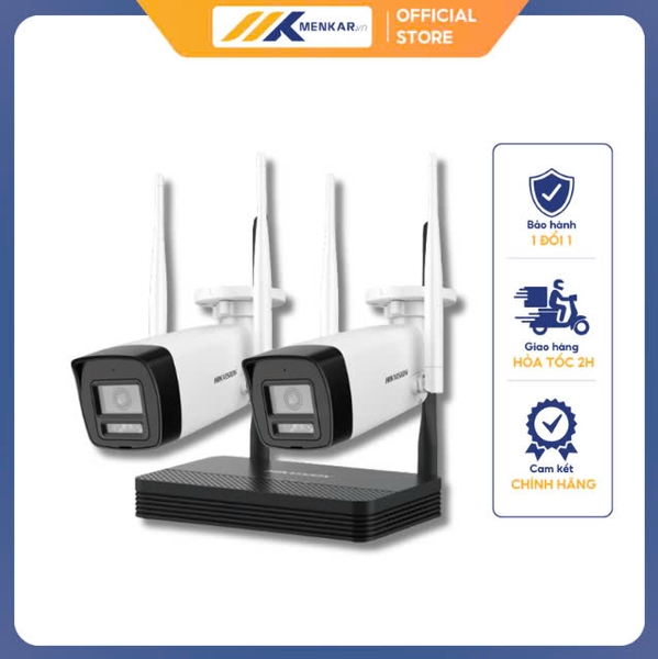 Bộ Kit camera IP Wifi 2.0 Megapixel Hikvision DS-J142I/NKS422W0H