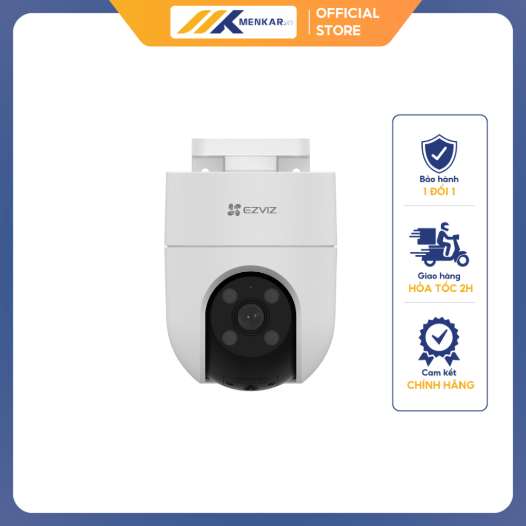 Camera EZVIZ H8C 2MP Tích Hợp Màu Ban Đêm, Xoay 360 Độ, Đàm Thoại 2 Chiều