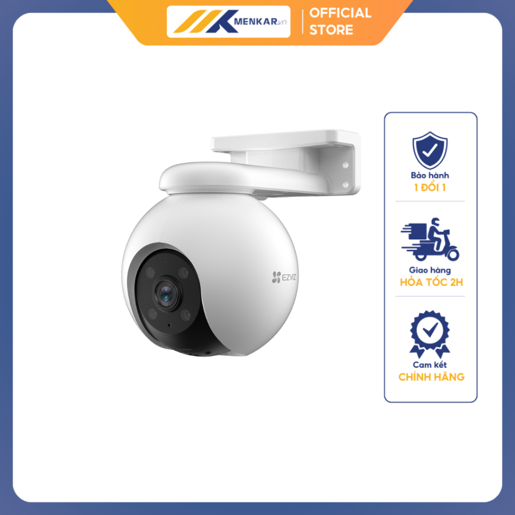 Camera Wifi Ezviz CS-H8 Pro (5Mp) 3K IP Wifi PTZ Ngoài Trời