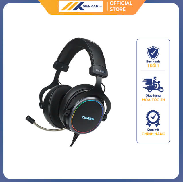 Tai Nghe Dareu EH925 RGB Black