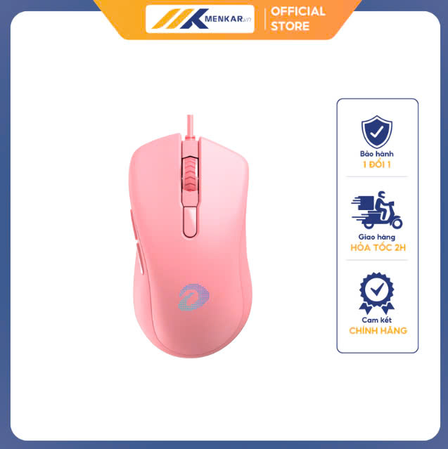 Chuột Dareu EM908 RGB PINK (Có dây)