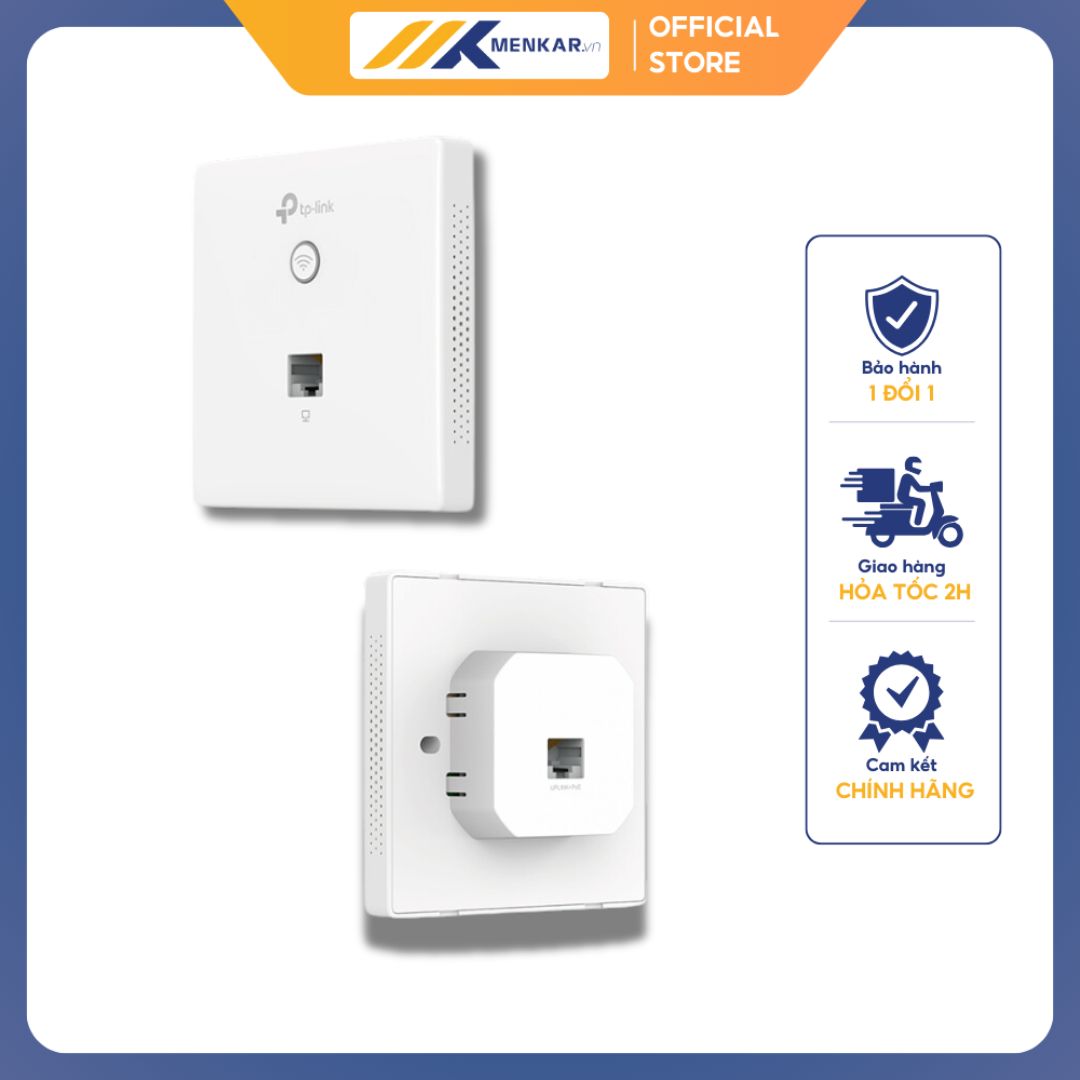 EAP115-Wall Access Point Wi-Fi Gắn Tường Chuẩn N Tốc Độ 300Mbps