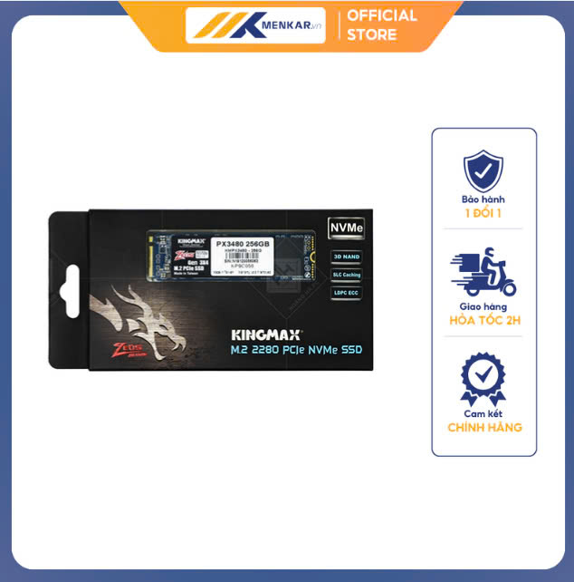 SSD Kingmax PQ3480 PCIe Gen3x4 M.2 512GB SSD Zeus