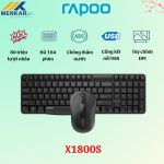 Bộ phím chuột không dây Rapoo X1800S Màu đen