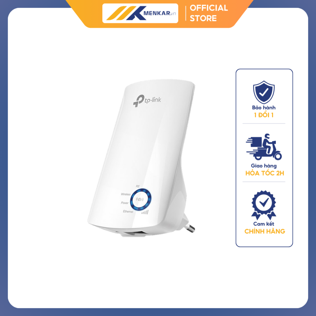 Bộ kích sóng WiFi TPLink TL-WA850RE, 300Mps, 2 Râu, 1 LAN 10/100Mp