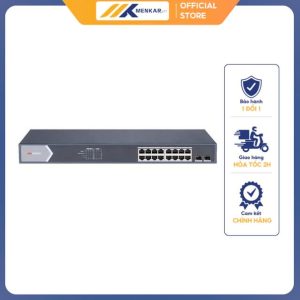 Switch mạng thông minh 16 cổng PoE Gigabit HIKVISION DS-3E1518P-EI/M