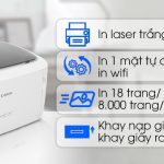 Máy in Đơn năng Laser Canon LBP6030W Hãng, In Wifi, 1 mặt