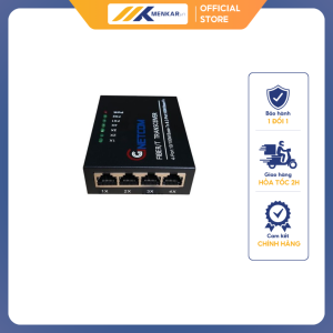 Bộ chuyển tiếp quang điện 10/100Mbps, 2 quang SC A/B, 4 LAN UTP, HL-2F4E-SC