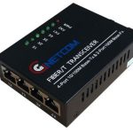 Bộ chuyển tiếp quang điện 10/100Mbps, 2 quang SC A/B, 4 LAN UTP, HL-2F4E-SC