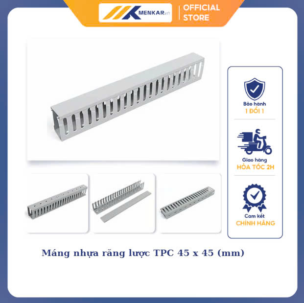 Máng nhựa răng lược TPC 45 x 45 (mm) 1m7/cây